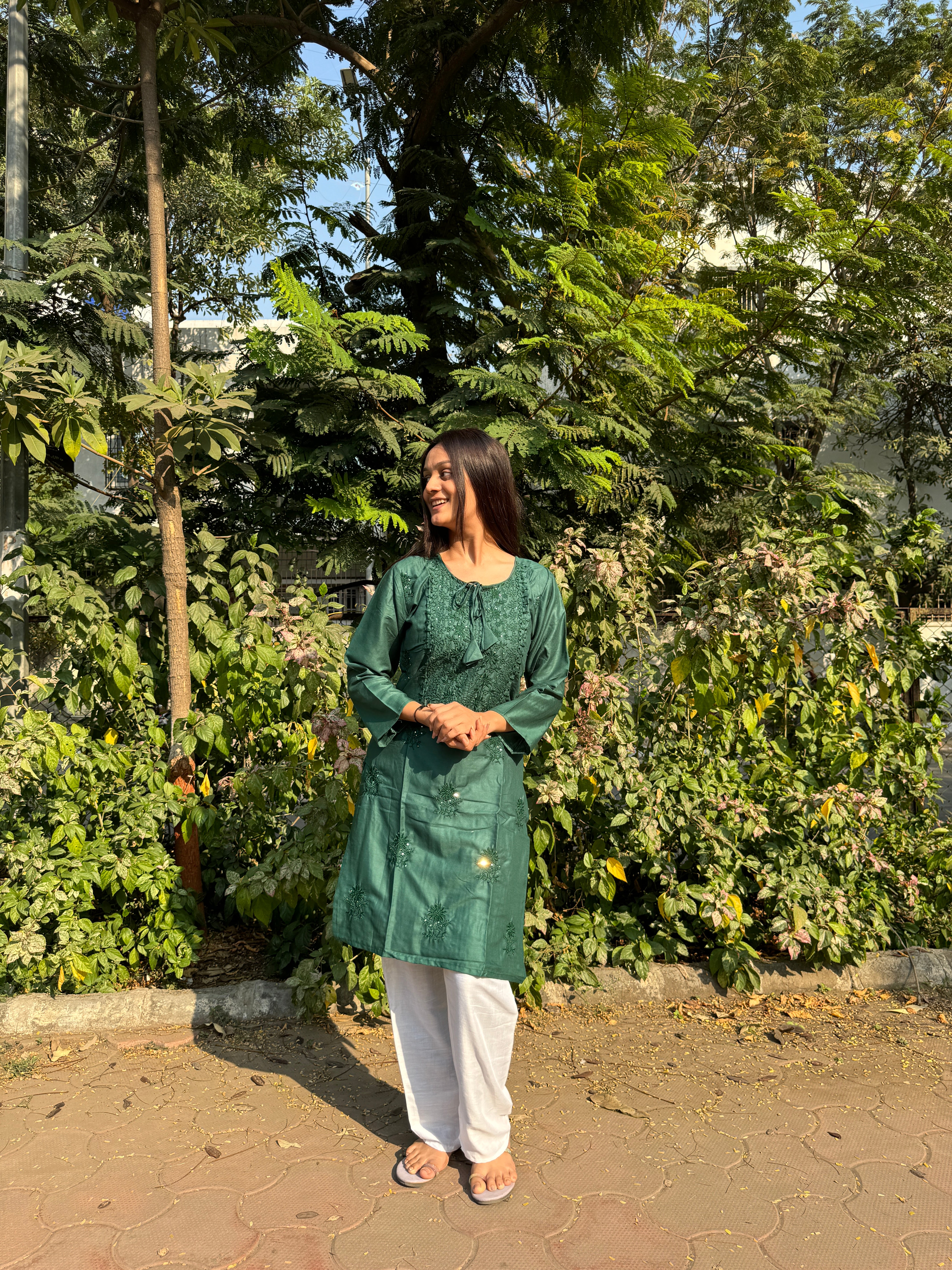 Reyon Cotton Top with Exquisite Embroidery Detail