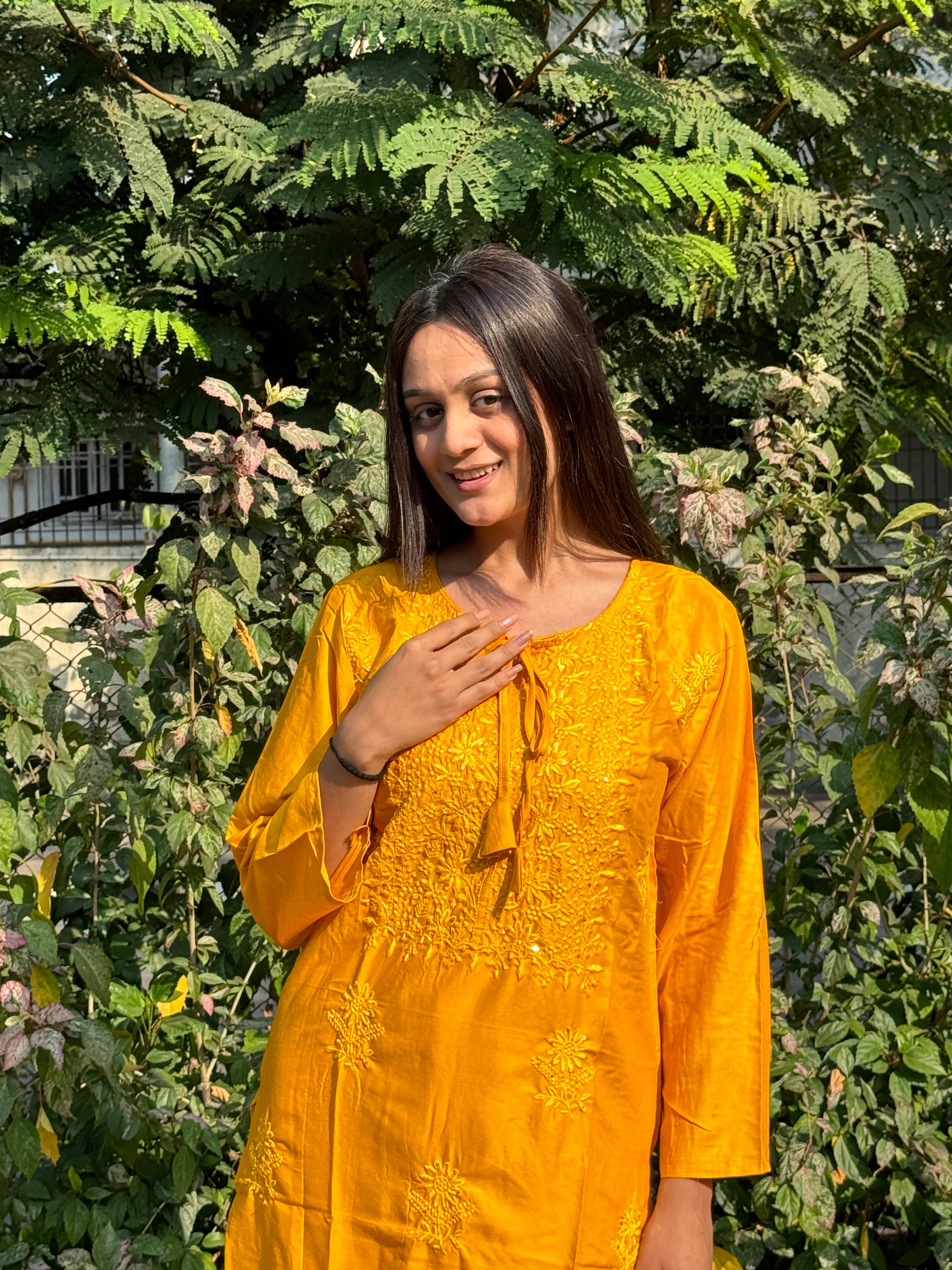 Reyon Cotton Top with Exquisite Embroidery Detail