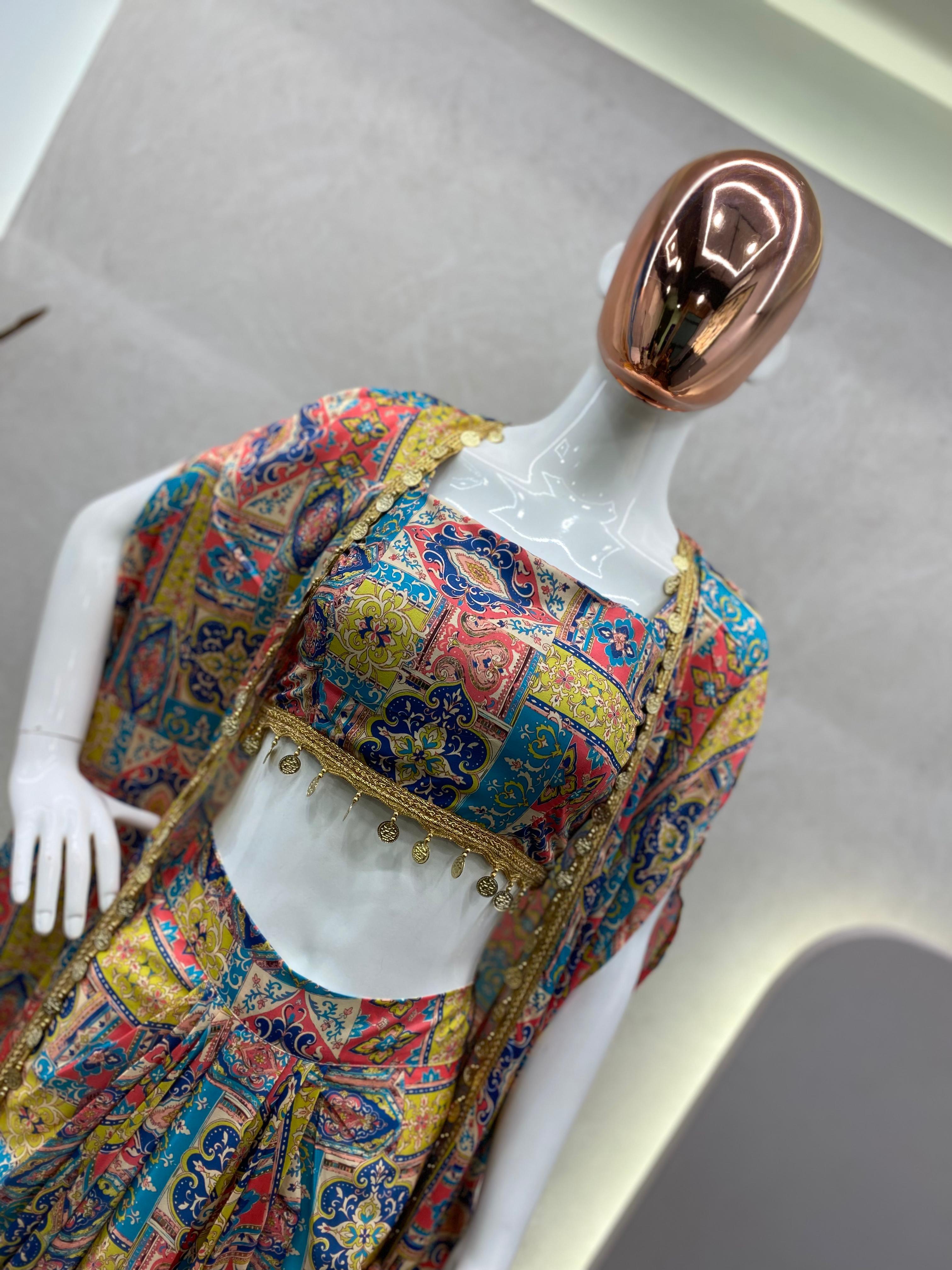 FAUX GEORGETTE WITH FULLSTITCHED WITH INNER