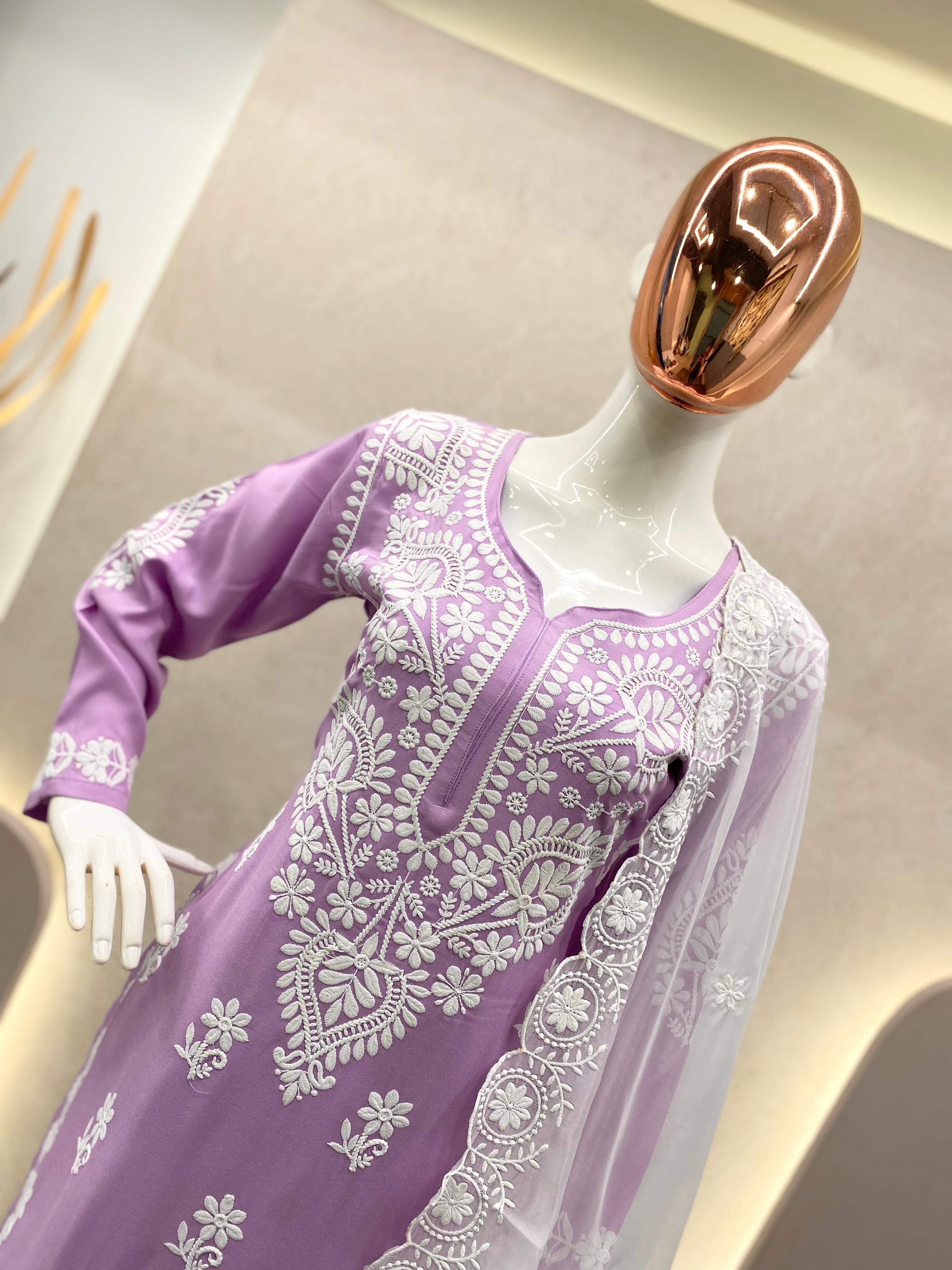 EMBROIDERY WORK SUIT PENT AND DUPATTA