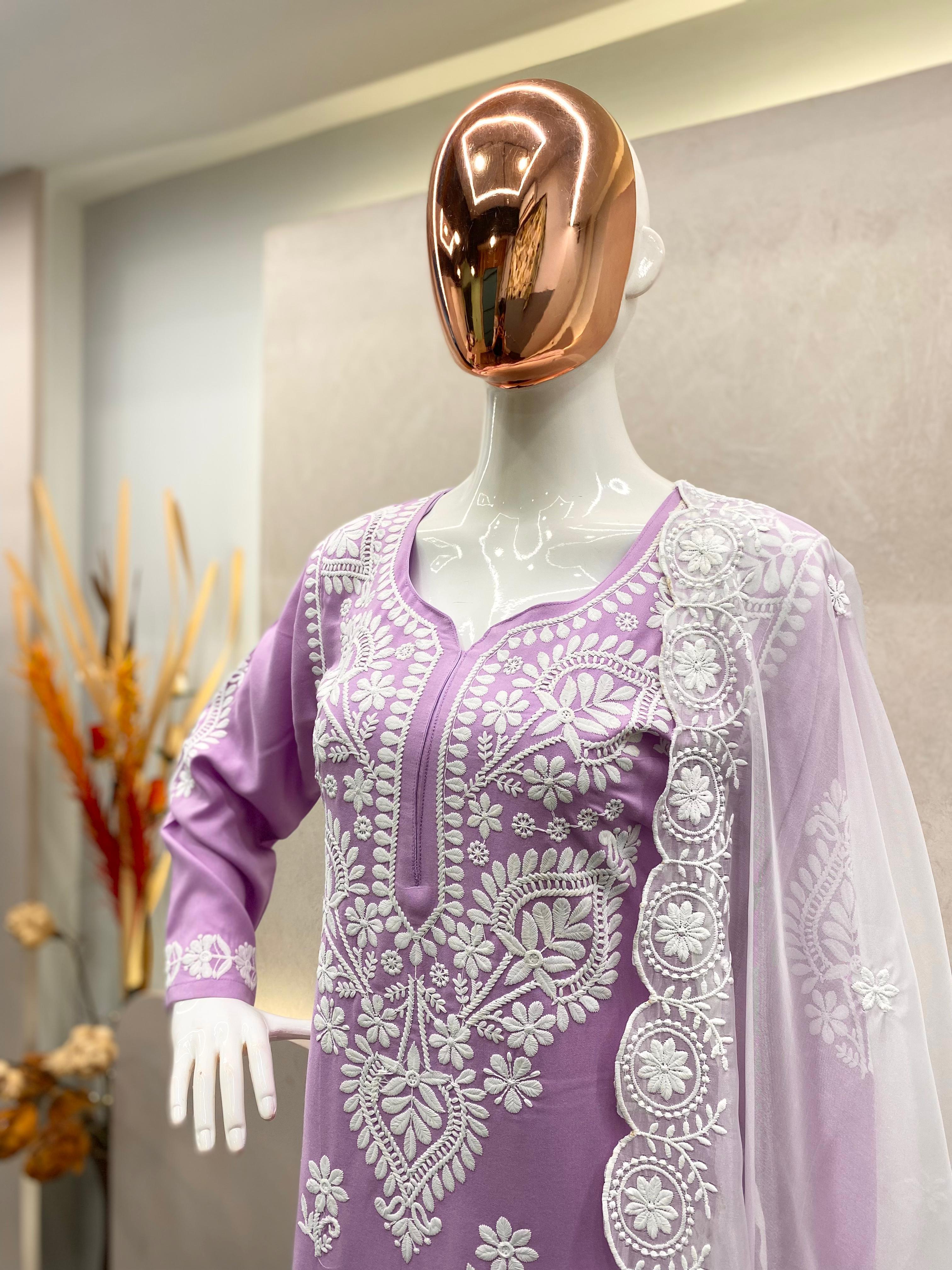 EMBROIDERY WORK SUIT PENT AND DUPATTA