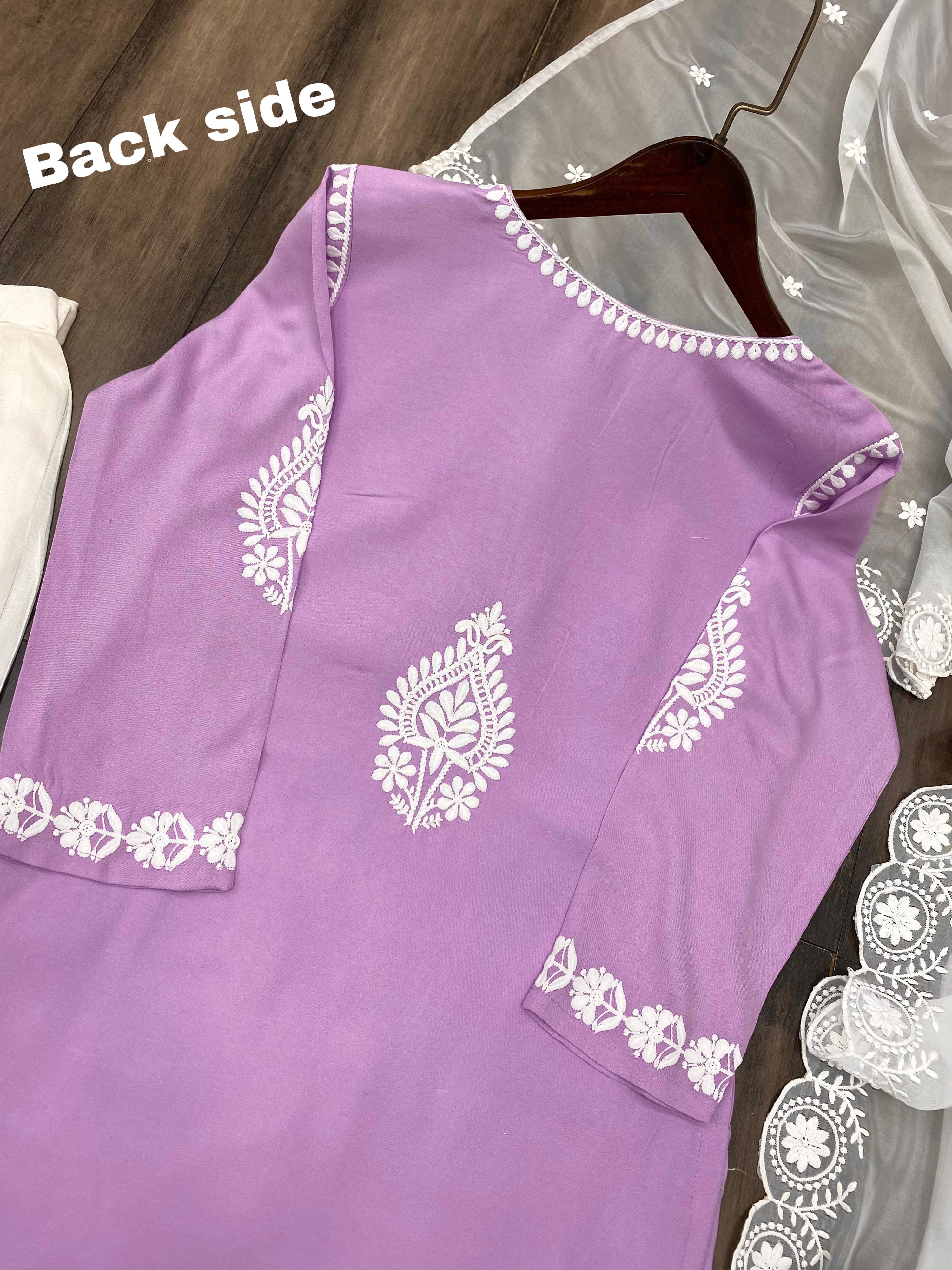 EMBROIDERY WORK SUIT PENT AND DUPATTA