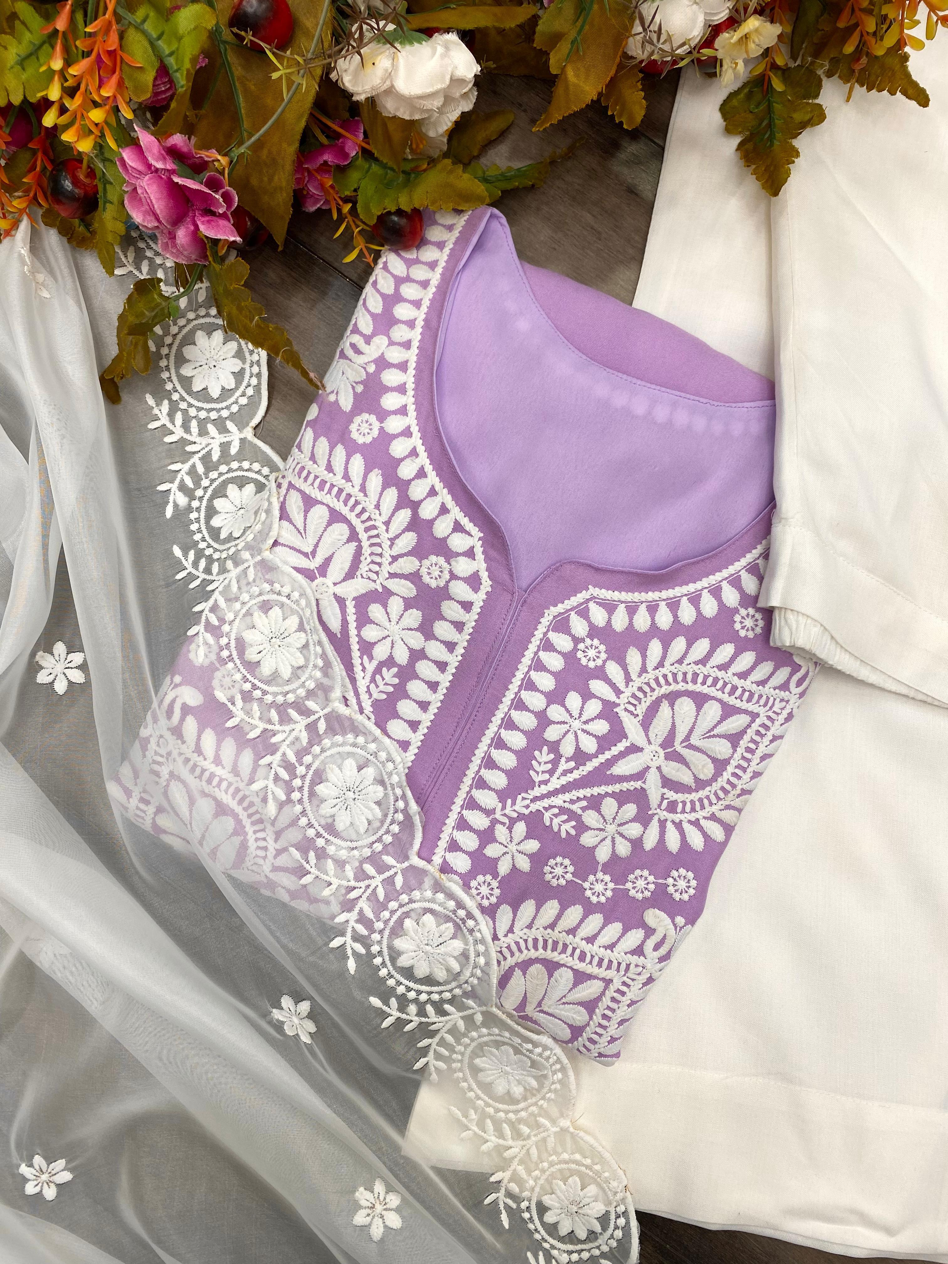 EMBROIDERY WORK SUIT PENT AND DUPATTA