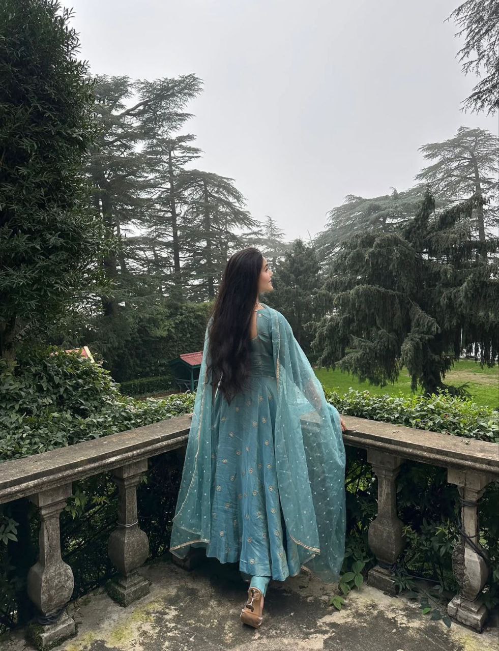 Elegant Barbary Silk Embroidered Kurta Set