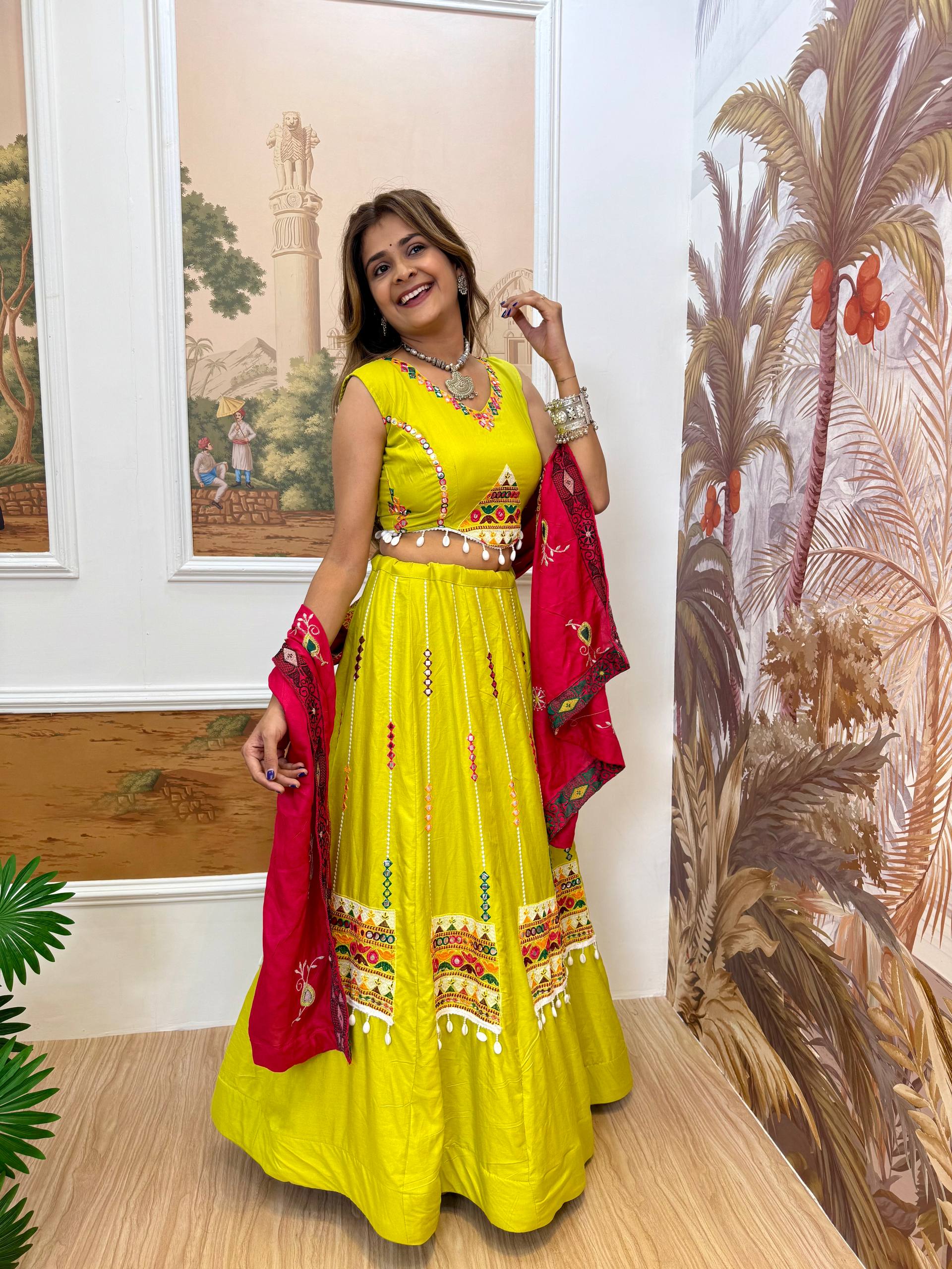 Premium 14 KG Rayon Heavy Embroidery Lehenga Choli with Dupatta – Full Stitched Set