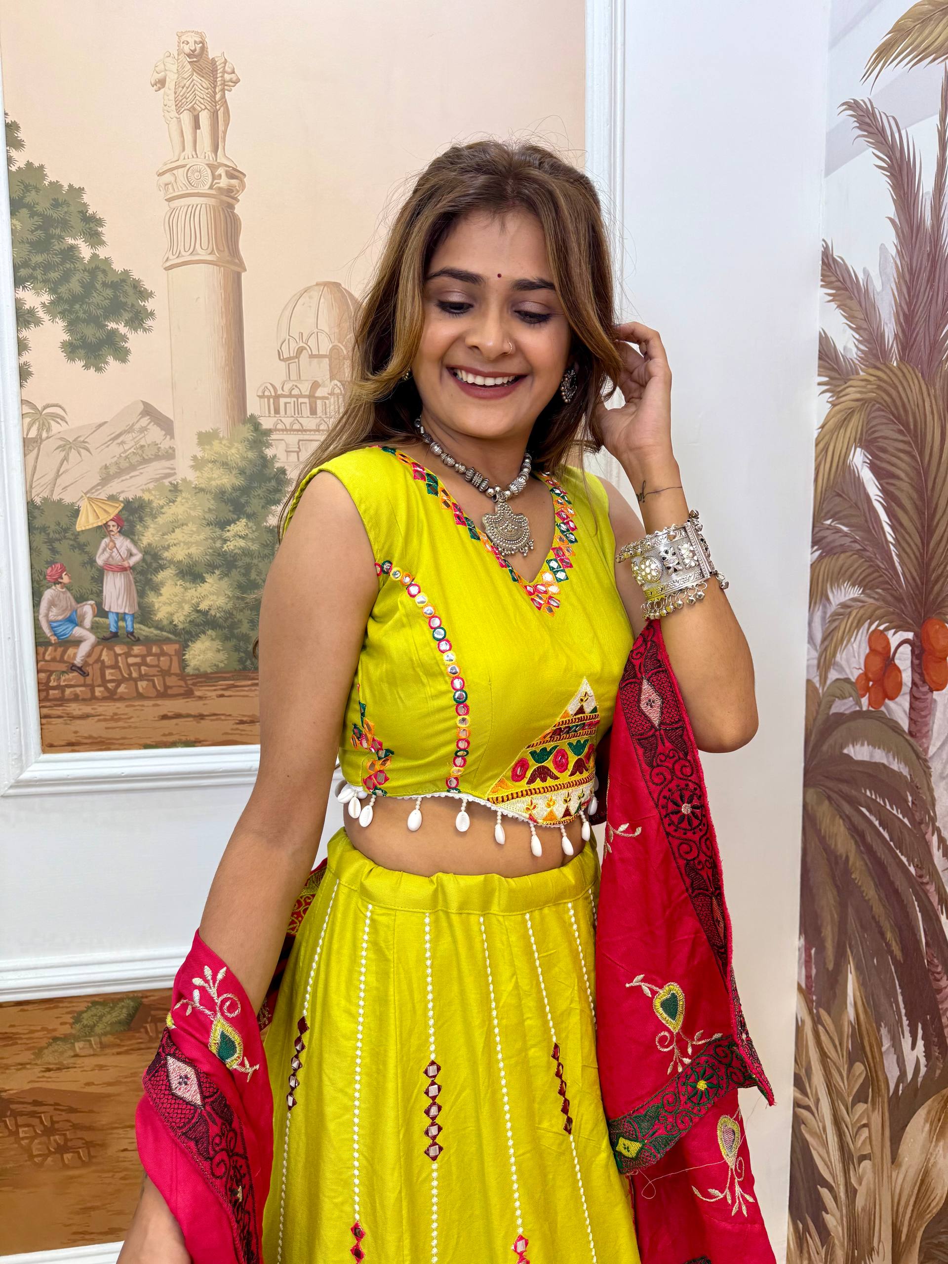 Premium 14 KG Rayon Heavy Embroidery Lehenga Choli with Dupatta – Full Stitched Set