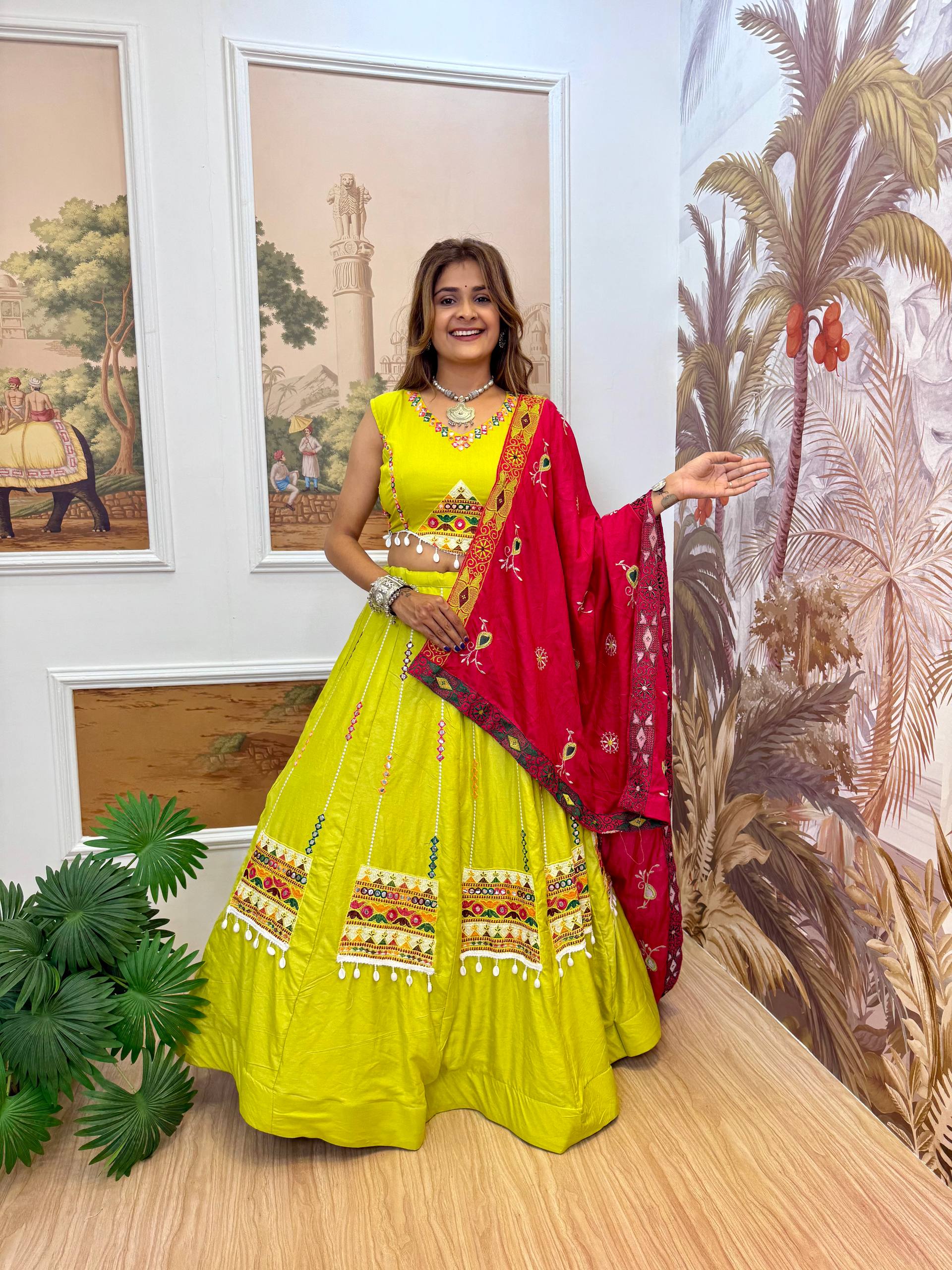 Premium 14 KG Rayon Heavy Embroidery Lehenga Choli with Dupatta – Full Stitched Set