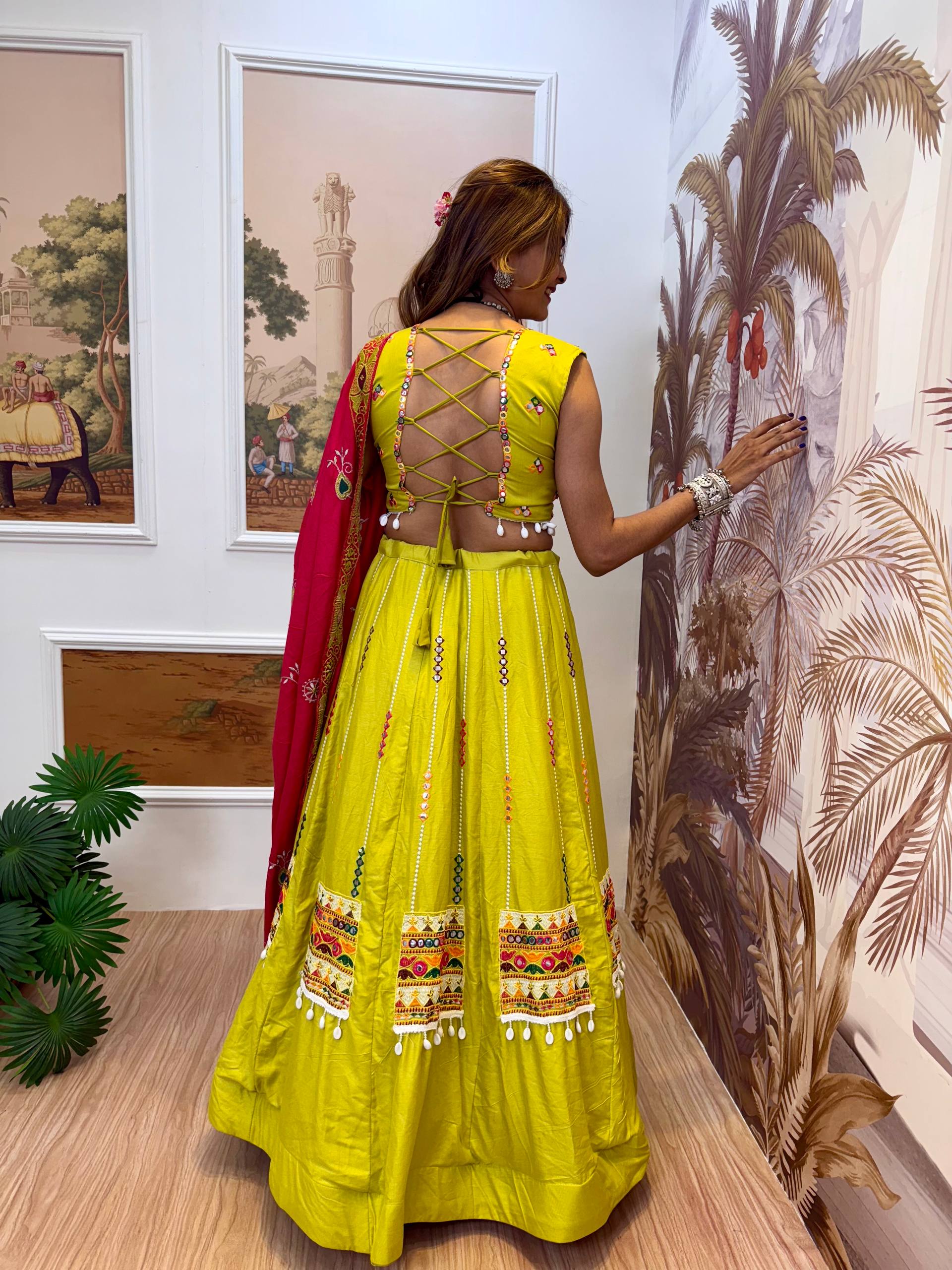 Premium 14 KG Rayon Heavy Embroidery Lehenga Choli with Dupatta – Full Stitched Set