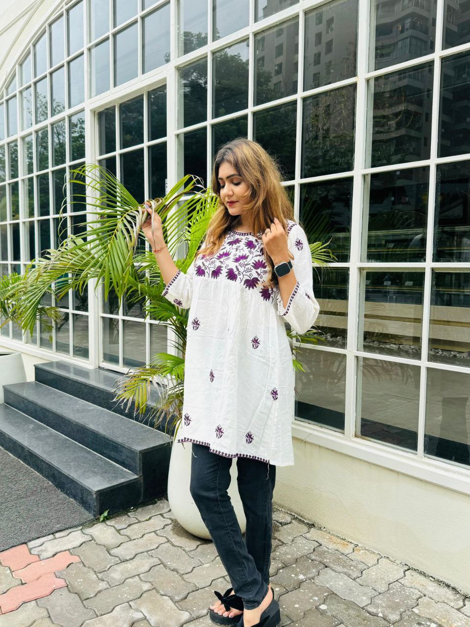 Chic Chikankari: Best-Selling Short Kurtas in 4 Stunning Colors