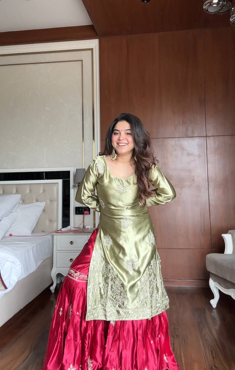 Designer Sequence Work Festive Outfit