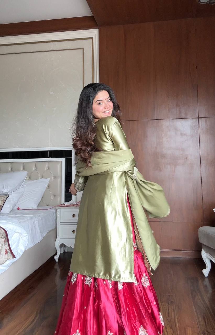 Designer Sequence Work Festive Outfit