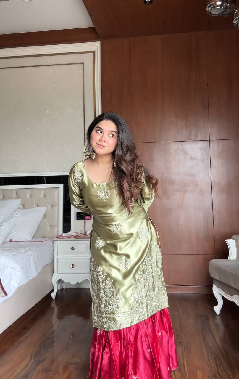 Designer Sequence Work Festive Outfit