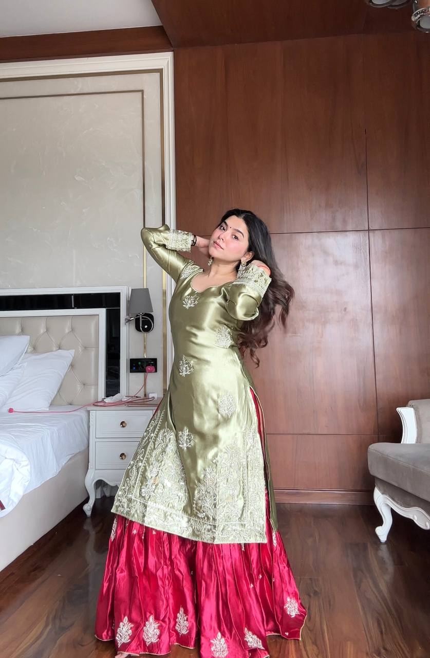 Designer Sequence Work Festive Outfit