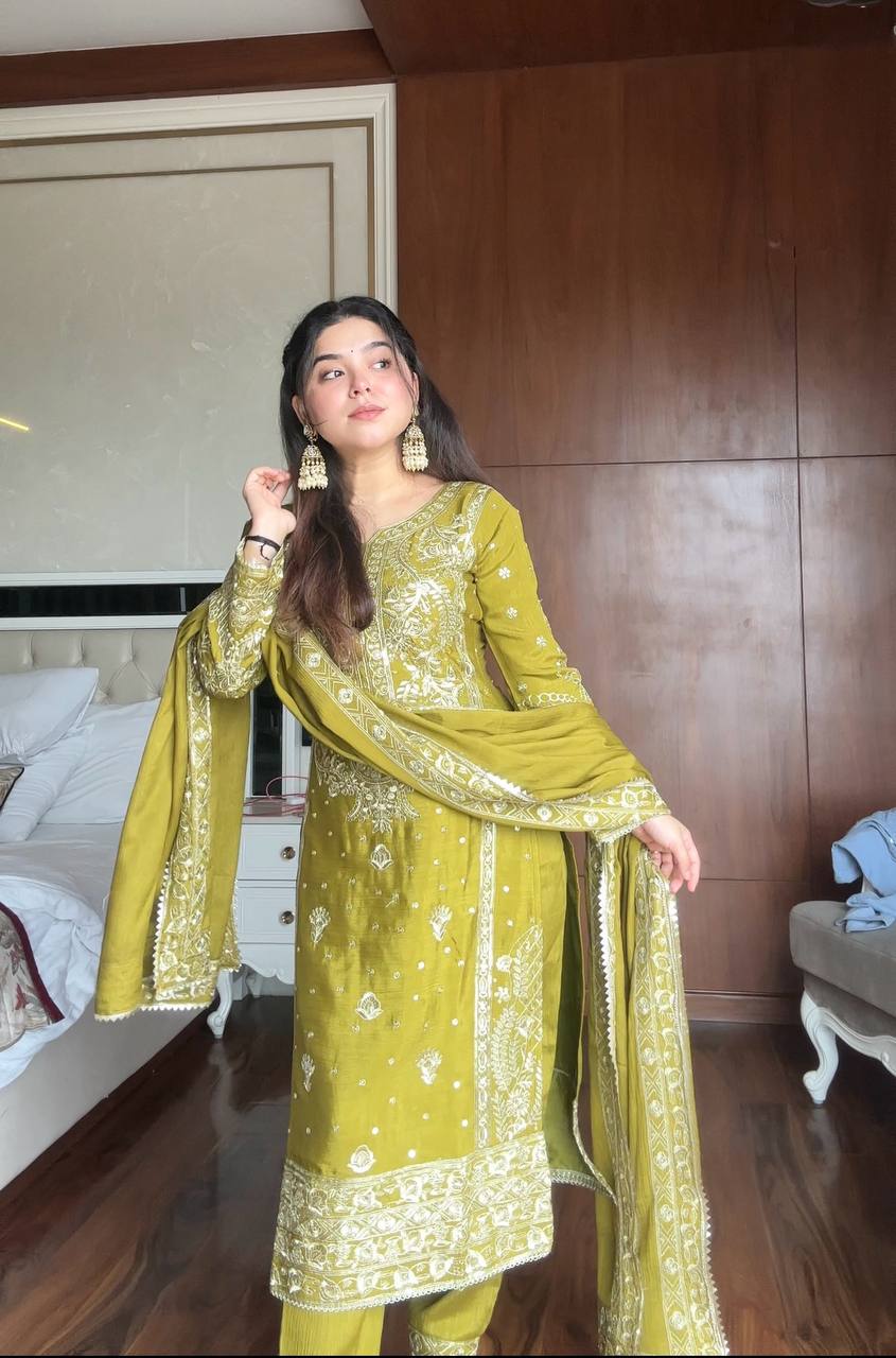 Heavy Sequence Work Festive Wear Outfit