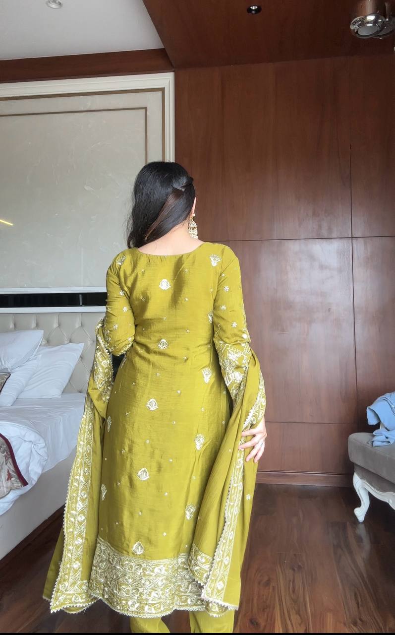 Heavy Sequence Work Festive Wear Outfit