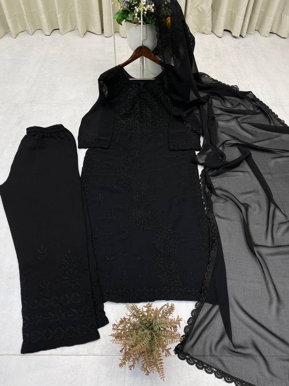 Designer Georgette Embroidery Suit with Dupatta Premium Partywear Collection